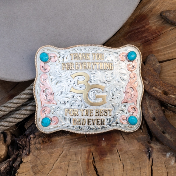 A father's day belt buckle 